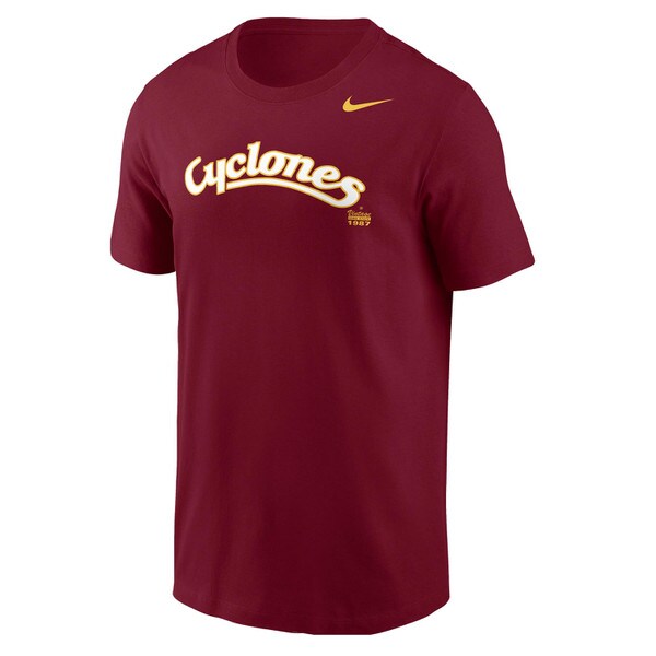 Nike® Vintage Cyclones Script Cardinal T-shirt